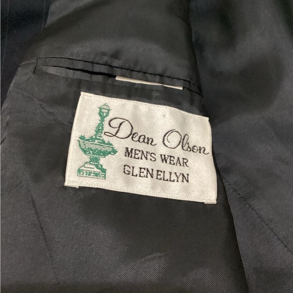 Dean Olson 100% Wool Men’s Blazer Size 40 Made In Canada Glenn Ellyn Vintage - Picture 4 of 12
